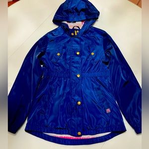 Royal Blue lightly lined rain coat